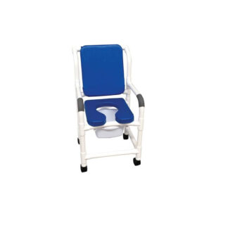 MJM International SKU # 118-3TW-SSDE-CBP-SQ-PAIL-BL --- STANDARD SIZE SHOWER CHAIRS *** 1 EACH