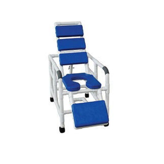 MJM International SKU # 193-SSDE-TP-GRAY --- RECLINING SHOWER CHAIRS WITH TOTAL PADDING *** 1 EACH