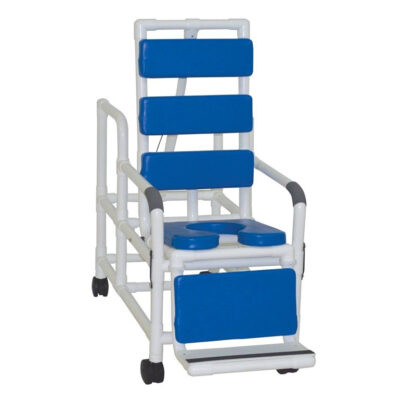 MJM International SKU # 193-TIS-TP-BLK --- TILT "N" SPACE SHOWER CHAIRS WITH TOTAL PADDING *** 1 EACH