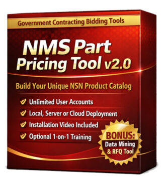 NMS E-Learning Systems SKU # NMS Part Pricing Tool Version #2.0 Software + BONUS NMS Datamining & RFQ Sheet Tool *** 1 NON-REFUNDABLE DOWNLOAD BUNDLE