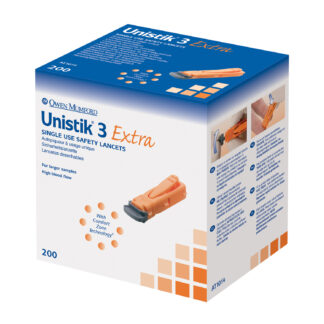 Owen Mumford Unistik 3 Pre-set Single Use Safety Lancets At1014