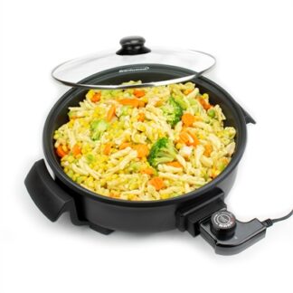 12in 1400w Electric Wok Black