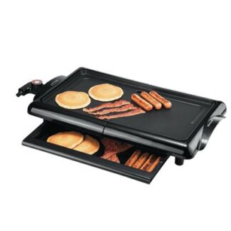 1400w Electric Griddle Black