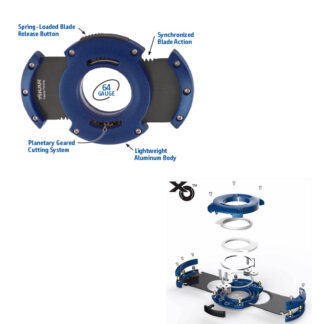 Xikar SKU # 403BL -- XO Double Guillotine Cutter - Blue - Lifetime Warranty *** 1 EACH