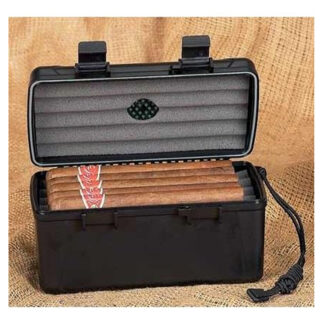 Xikar SKU # 215 -- Travel Humidors *** 15 count Black No Label - Case of 6 - Lifetime Warranty *** 1 CASE OF 6