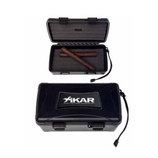 Xikar SKU # 210XI -- Travel Humidors *** 10 count Black XI - Case of 6 - Lifetime Warranty  *** 1 CASE OF 6