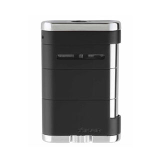 Xikar SKU # 535BK -- Table Top Torch Lighter *** Allume Triple Tuxedo Black - Lifetime Warranty *** 1 EACH - PreFilled with XiKar Brand Butane