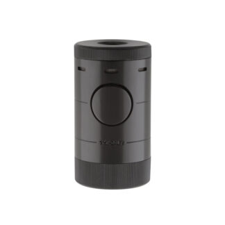 Xikar SKU # 569BK -- Table Top Torch Lighter *** Volta Quad Black - Lifetime Warranty *** 1 EACH - PreFilled with XiKar Brand Butane