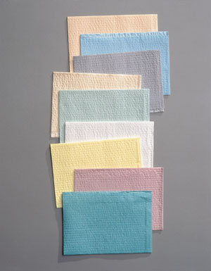 Tidi 2-ply Tissue/poly Towel & Bib 917459