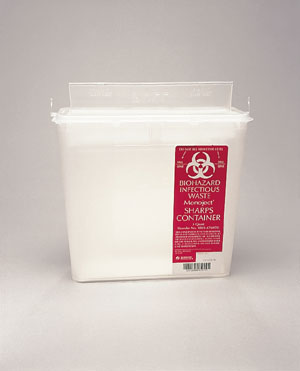 Plasti Wall Mounted Sharps Disposal System 142020