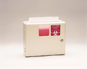 Plasti Wall Mounted Sharps Disposal System 143002