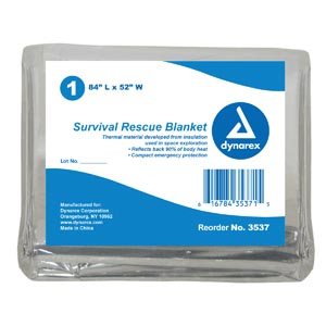 Dynarex Foil Emergency Rescue Blanket 3537