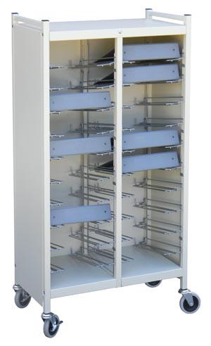 Omnimed Beam Omnicart Cabinet Style Flat Storage Racks 264566-bg