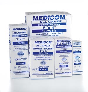 Medicom All Gauze Sponges - Non Sterile 3001