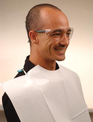 Crosstex Polyback Contour Bib Weruecbl