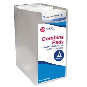 Dynarex Secure Abdominal Combine Pads 3512