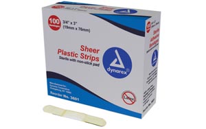 Dynarex Sheer Strip Adhesive Bandages 3608