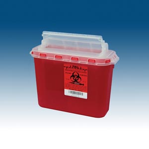 Plasti Wall Mounted Sharps Disposal System 143154