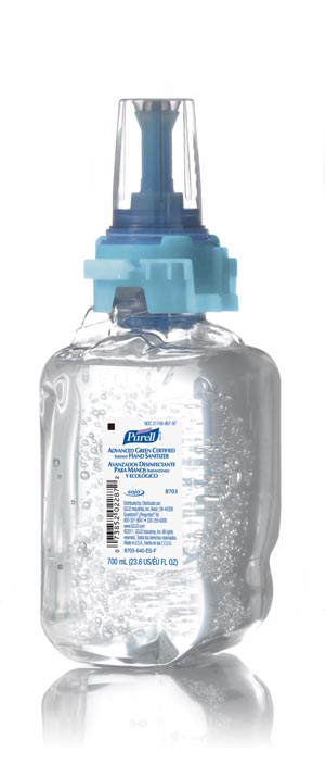 Gojo Purell Adx-7 Advanced Green Certified Instant Hand Sanitizer 8703-04