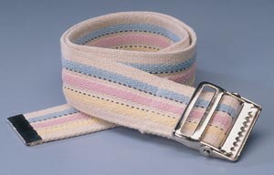 Kinsman Color Coded Gait Belts With Metal Buckle 80318
