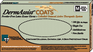 Innovative Dermassist Coats  Powder-free Latex Exam Gloves 124200