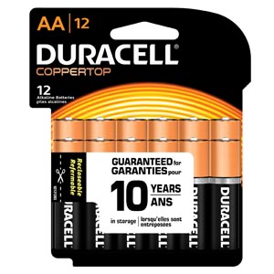 Duracell Coppertop Alkaline Retail Battery With Duralock Power Preserve Technology Mn15rt12z