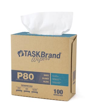 Hospeco Taskbrand Premium Series Wipes - Hydro Entangled Spunlace N-p080idw