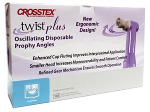 Crosstex Twist Plus Oscillating Disposable Prophy Angles Tpluspasc