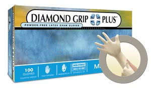 Ansell Microflex Diamond Grip Plus Powder-free Latex Exam Gloves Dgp-350-l