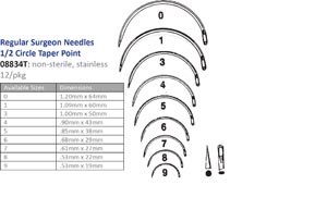 Cincinnati Suture Needles - Non-sterile 08834t