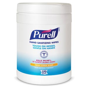 Gojo Purell Sanitizing Hand Wipes 9113-06