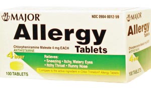 Major Allergy Tablets 700459