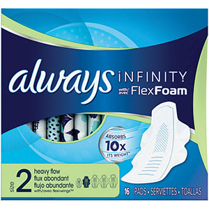 P&g Distributing Always Infinity Pads 3700011714