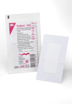 3m Medipore +pad Soft Cloth Adhesive Wound Dressing 3569