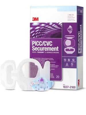 3m Picc/cvc Securement Device + Tegaderm Iv Advanced Securement Dressing 1837-2100