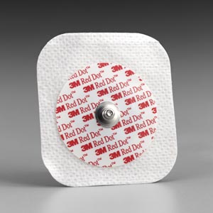 3m Red Dot Diaphoretic Soft Cloth Monitoring Electrodes 2231