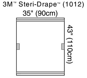3m Steri-drape C-arm Drapes/fluroscope Drape 1012