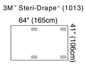 3m Steri-drape C-arm Drapes/fluroscope Drape 1013