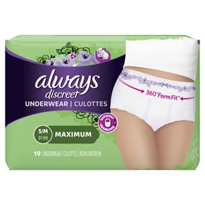 P&g Distributing Always Discreet Underwear 3700088736
