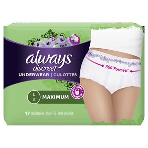 P&g Distributing Always Discreet Underwear 3700088757
