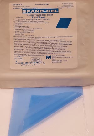 Medi-tech International Spand-gel Hydrogel Sheets Sphsa4