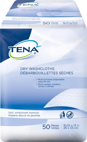 Essity Hms Tena Dry Washcloths 74499